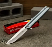 Spyderco B401-2 Rubicorn Gri Otomatik Kamp Çakısı - 1