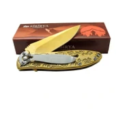 Sibirya Kartal Çakı Gold S-2053A 17,5 CM thumbnail 2