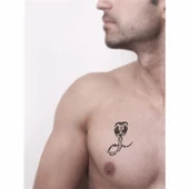 Kobra Yılan Tattoo Geçici Dövme Şablonları Kına Kalıpları thumbnail 2
