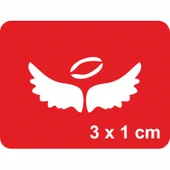 Minik Melek Kanatları Tattoo Geçici Dövme Şablonları Kına Kalıpları thumbnail 1