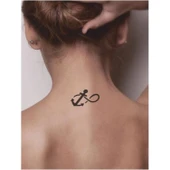 Sonsuz Deniz Aşkı Çapa  Tattoo Geçici Dövme Şablonları Kına Kalıpları thumbnail 2