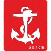 Hayallere Demir At Çapa Tattoo Geçici Dövme Şablonları Kına Kalıpları - 1