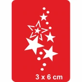 Yıldızlar Işıl Işıl! Tattoo Geçici Dövme Şablonları Kına Kalıpları - 1