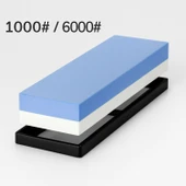 1000/6000 Grit Kum Çift Taraflı El Taşlama Profesyonel Bıçak El Aletleri Makas Şef Biley Bileme Taşı thumbnail 1