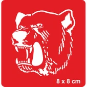 Büyük Ayı Tattoo Geçici Dövme Şablonları Kına Kalıpları - 1