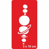 Gezegenler Alemi Tattoo Geçici Dövme Şablonları Kına Kalıpları thumbnail 1