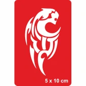 Tribal Jaguar Tattoo Geçici Dövme Şablonları Kına Kalıpları thumbnail 1