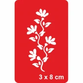 Çiçek Dalları Tattoo Geçici Dövme Şablonları Kına Kalıpları thumbnail 1