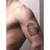 Muhteşem Aslan Tattoo Geçici Dövme Şablonları Kına Kalıpları thumbnail 2