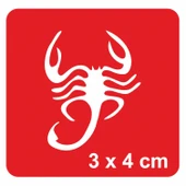 Çöl Akrep Tattoo Geçici Dövme Şablonları Kına Kalıpları - 1