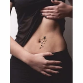 Yıldız Kümesi Tattoo Geçici Dövme Şablonları Kına Kalıpları thumbnail 2