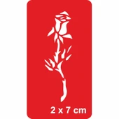 Gonca Gül Tattoo Geçici Dövme Şablonları Kına Kalıpları thumbnail 1