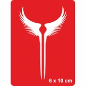 Dev Kanatlar Tattoo Geçici Dövme Şablonları Kına Kalıpları thumbnail 1