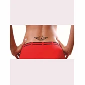 Vadideki Kelebek Tattoo Geçici Dövme Şablonları Kına Kalıpları - 2