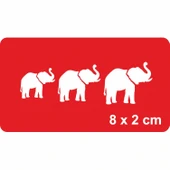 Uğurlu Filler Tattoo Geçici Dövme Şablonları Kına Kalıpları thumbnail 1