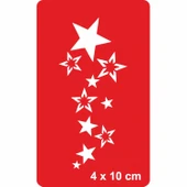 Yıldız Kümesi Tattoo Geçici Dövme Şablonları Kına Kalıpları thumbnail 1