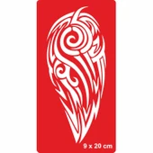 Tribal 204 Tattoo Geçici Dövme Şablonları Kına Kalıpları - 1