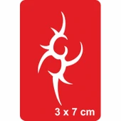 Tribal Diken -1 Tattoo Geçici Dövme Şablonları Kına Kalıpları - 1