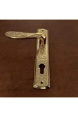 Özen Handles İmza Titanyum ZK19 Zamak Aynalı Yale Çelik Kapı Kolu Sol Basar Tek Yön - 3