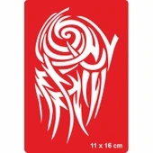 Tribal 205 Tattoo Geçici Dövme Şablonları Kına Kalıpları - 1