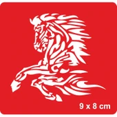 Rüzgar Gibi Dörtnala At Tattoo Geçici Dövme Şablonları Kına Kalıpları thumbnail 1