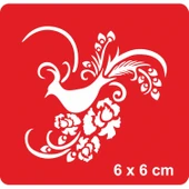 Güzelliği Dillere Destan Tavuskuşu Tattoo Geçici Dövme Şablonları Kına Kalıpları thumbnail 1