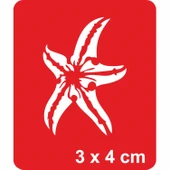 Deniz Yıldızı Tattoo Geçici Dövme Şablonları Kına Kalıpları thumbnail 1