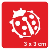 Uğur Böceği-1 Tattoo Geçici Dövme Şablonları Kına Kalıpları thumbnail 1