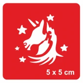 Masal Güzeli Unicorn Tattoo Geçici Dövme Şablonları Kına Kalıpları thumbnail 1