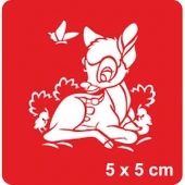 Kırlarda Bir Ceylan Tattoo Geçici Dövme Şablonları Kına Kalıpları - 1