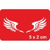 Yavru Kartal Kanatları Çizgisel Tattoo Geçici Dövme Şablonları Kına Kalıpları thumbnail 1