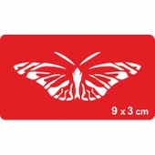 Vadideki Kelebek Tattoo Geçici Dövme Şablonları Kına Kalıpları - 1