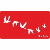 Gidin Gidin Güzel Kuşlar Tattoo Geçici Dövme Şablonları Kına Kalıpları thumbnail 1