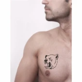 Büyük Ayı Tattoo Geçici Dövme Şablonları Kına Kalıpları - 2