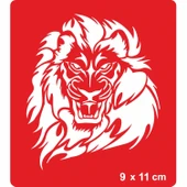 Büyük Yeleli Aslan Tattoo Geçici Dövme Şablonları Kına Kalıpları thumbnail 1