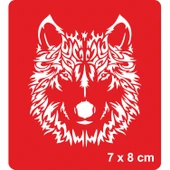 Şahane Kurt Tattoo Geçici Dövme Şablonları Kına Kalıpları - 1