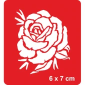 İyimser Bir Gül Açtı! Tattoo Geçici Dövme Şablonları Kına Kalıpları thumbnail 1