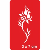 Tribal Gül Tattoo Geçici Dövme Şablonları Kına Kalıpları thumbnail 1