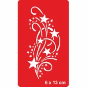 Bir Yanıp Bir Sönen Yıldızlar Tattoo Geçici Dövme Şablonları Kına Kalıpları thumbnail 1