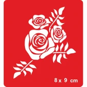 Dikenin Gülü Var! Tattoo Geçici Dövme Şablonları Kına Kalıpları thumbnail 1