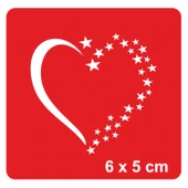 Yıldızlardan Kalp Tattoo Geçici Dövme Şablonları Kına Kalıpları thumbnail 1