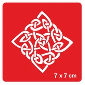 Çeltik Üçgen Yıldız Tattoo Geçici Dövme Şablonları Kına Kalıpları thumbnail 1