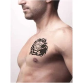 Büyük Yeleli Aslan Tattoo Geçici Dövme Şablonları Kına Kalıpları thumbnail 2