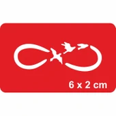 Sonsuza Dek Özgürdür Kuşlar Tattoo Geçici Dövme Şablonları Kına Kalıpları thumbnail 1