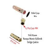 Tapalı Çekme Çelik Dübel M12x45 mm Genleşmeli İç Diş M8 Montaj Bağlantı Aparat 8 Adet thumbnail 3