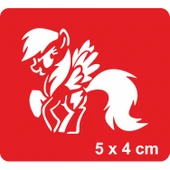 Küçük Midilli At Tattoo Geçici Dövme Şablonları Kına Kalıpları thumbnail 1