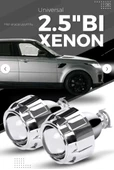 Kingstar 2 Adet 2.5 inch Universal Bi Xenon Far Içi Uzun Kısa Etkili Mercek - 1