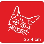 Masum Kedi Tattoo Geçici Dövme Şablonları Kına Kalıpları - 1