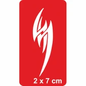 Tribal Şimşek Tattoo Geçici Dövme Şablonları Kına Kalıpları thumbnail 1