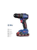 Exen EN 272 DS 21V 2AH 70 NM Kömürsüz Darbeli Şarjlı Matkap - 1